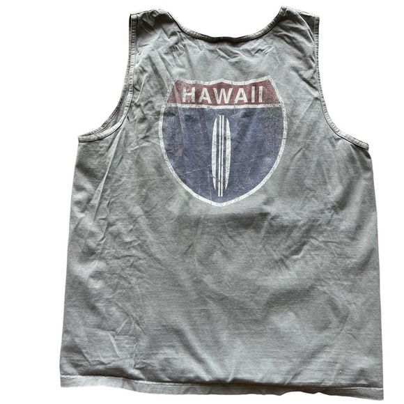 Malibu Shirts Authentic Vintage Apparel Hawaii Tank Top - Picture 2 of 2